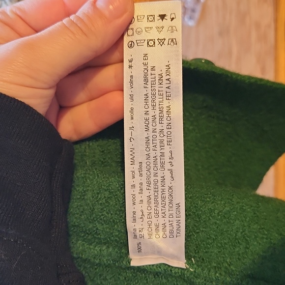 Green Wool Cropped Cardigan Zara Size Small - Picture 6 of 8